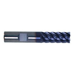 5/8" Dia. - 1-5/8" LOC - 3-1/2" OAL - .030 Radius 6 FL Carbide S/E HP End Mill-TiAlN-x - Exact Tooling