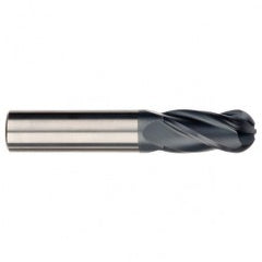 5/16" Dia. - 2-1/2" OAL - AlTiN CBD - Ball End SE EM - 4 FL - Exact Tooling