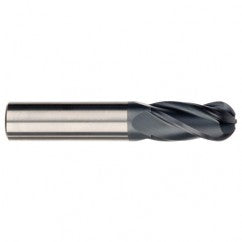 1/8" Dia. - 2" OAL - AlTiN CBD - Ball End SE EM - 4 FL - Exact Tooling