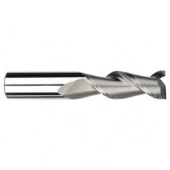 3/8" Dia. - 1/2" LOC - 2-1/2" OAL - 2 FL Carbide S/E HP End Mill-Uncoated - Exact Tooling