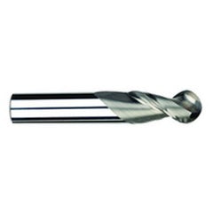 5/16" Dia. - 2-1/2" OAL - Uncoat CBD-Ball End HP End Mill-2 FL - Exact Tooling