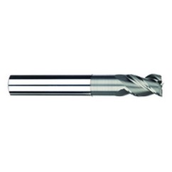 1/2" Dia. - 5/8" LOC - 6" OAL - 3 FL Carbide S/E HP End Mill-Uncoated - Exact Tooling