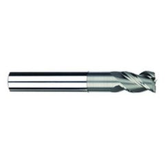 3/8" Dia. - 1/2" LOC - 4" OAL - 3 FL Carbide S/E HP End Mill-Uncoated - Exact Tooling