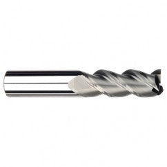 1/2" Dia. - 1-1/4" LOC - 3" OAL - 3 FL Carbide S/E HP End Mill-Uncoated - Exact Tooling