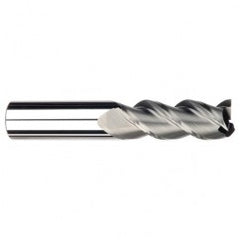 1/4" Dia. - 3/4" LOC - 2-1/2" OAL - 3 FL Carbide S/E HP End Mill-Uncoated - Exact Tooling