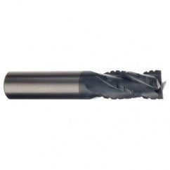 1" Dia. -  4" OAL - Carbide Roughing - End Mill-AlTiN - 4 FL - Exact Tooling