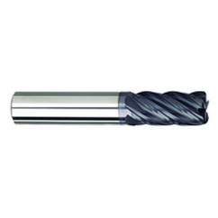 1/2" Dia. - 1-1/4" LOC - 3" OAL - .030 Radius 5 FL Carbide S/E HP End Mill-AlTiNX - Exact Tooling