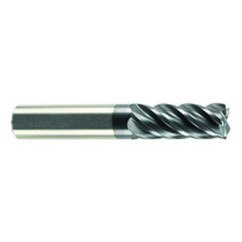 1/4" Dia. - 3/8" LOC - 2" OAL - 5 FL Carbide S/E HP End Mill-AlCrN-X - Exact Tooling