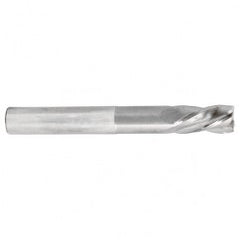 7/16 Dia. x 6 Overall Length 4-Flute Square End Solid Carbide SE End Mill-Round Shank-Center Cut-AlTiN - Exact Tooling