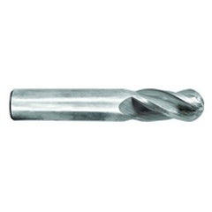 1/2" Dia. - 4" OAL - Ball Nose-MG Solid Carbide End Mill - 4 FL - Exact Tooling