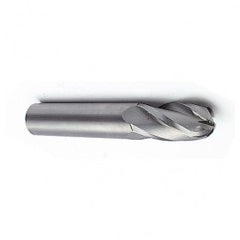 6mm Dia. - 63mm OAL - Ball Nose SE AlTiN Carbide End Mill - 4 FL - Exact Tooling