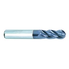 1/4" Dia. - 2-1/2"OAL - AlTiN CBD-Vari Helix-BE HP End Mill-4 FL - Exact Tooling