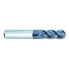 5/8" Dia. - 3-1/2" OAL - AlTiN CBD-Vari Helix-BE HP End Mill-4 FL - Exact Tooling