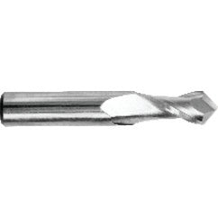 7/16" Dia. - 2-3/4" OAL - AlTiN CBD - Drill Point SE EM - 2 FL - Exact Tooling