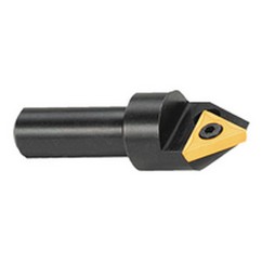 60° Point - 1-1/4" Min - 3/4" SH - Indexable Countersink & Chamfering Tool - Exact Tooling