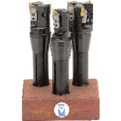 1-1/4; 1-1/2; 2" Dia x 3/4" SH-Holds Inserts - End Mill Set - Exact Tooling