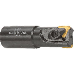 2'' Cutting Dia. x 1-1/4'' SH - Holds 3 Insert(s) - S-Shank Indexable End Mill - Exact Tooling