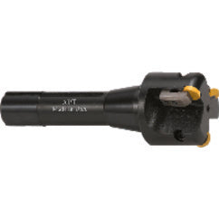 1-3/4'' Cutting Dia. x R8 SH - Holds 3 Insert(s) - Round Insert Indexable End Mill - Exact Tooling