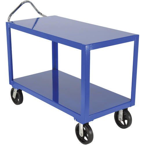 Ergo Handle Cart Rubber Casters 24 × 48 - Exact Tooling