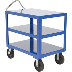 Heavy Duty Ergo Handle Cart 3Shelf 24 × 72 - Exact Tooling