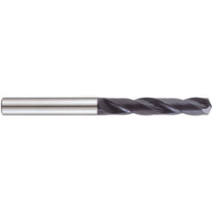 18.2 mm Dia. × 20 mm Shank × 79 mm Flute Length × 131 mm OAL, 3xD, 140°, TiAlN, 2 Flute, External Coolant, Straight Solid Carbide Drill - Exact Tooling