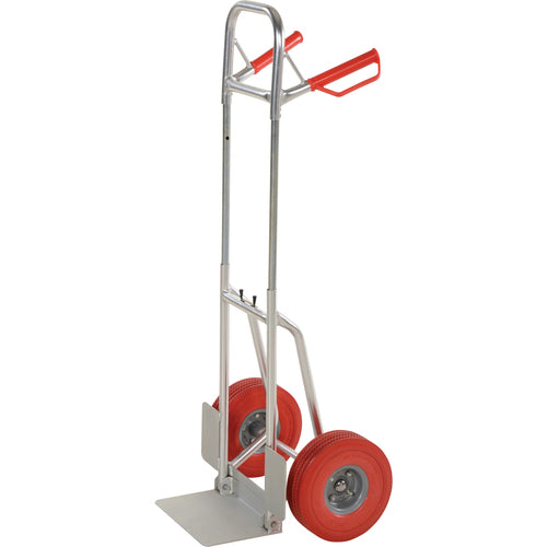 Fold-Down Aluminum Hand Truck-Red Ureth - Exact Tooling