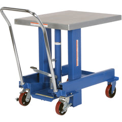 Ergo Manual Chrome Platform Table 48″ - Exact Tooling