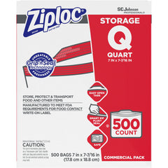 Ziploc Brand Storage Bags Quart [682256] (10019800707634) - Exact Tooling