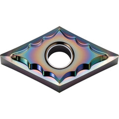 DNGG 432 AH PDL025, 1/32″ Corner Radius, 3/16″ Thick, 1/2″ Inscribed Circle, C, Diamond, Turning Indexable Insert - Exact Tooling