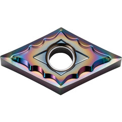 DNMG 432 AH PDL025, 1/32″ Corner Radius, 3/16″ Thick, 1/2″ Inscribed Circle, C, Diamond, Turning Indexable Insert - Exact Tooling