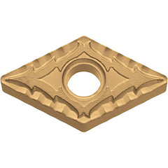DNMG 432 CQ PV90, 1/32″ Corner Radius, 3/16″ Thick, 1/2″ Inscribed Circle, TiN, 55 Degree Diamond, Turning Indexable Insert
