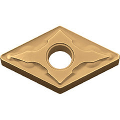 DNMG 431 GS CA515, 1/64″ Corner Radius, 3/16″ Thick, 1/2″ Inscribed Circle, TiCnulll2O3/TiN, Diamond, Turning Indexable Insert - Exact Tooling