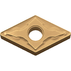 DNMG 431 GS CA525, 1/64″ Corner Radius, 3/16″ Thick, 1/2″ Inscribed Circle, TiCnulll2O3/TiN, Diamond, Turning Indexable Insert - Exact Tooling