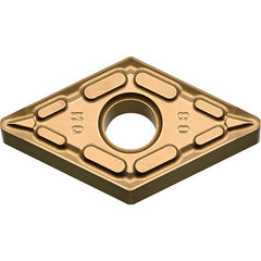 DNMG 442 MQ CA6515, 1/32″ Corner Radius, 1/4″ Thick, 1/2″ Inscribed Circle, TiCnulll2O3/TiN, Diamond, Turning Indexable Insert - Exact Tooling