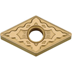 DNMG 431 PQ CA025P, 1/64″ Corner Radius, 3/16″ Thick, 1/2″ Inscribed Circle, TiCl2O3/TiN, 55 Degree Diamond, Turning Indexable Insert