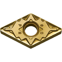 DNMG 431 PS CA510, 1/64″ Corner Radius, 3/16″ Thick, 1/2″ Inscribed Circle, TiCnulll2O3/TiN, Diamond, Turning Indexable Insert - Exact Tooling