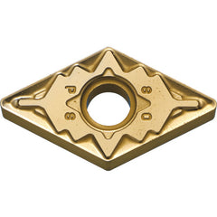 DNMG 431 PS CA025P, 1/64″ Corner Radius, 3/16″ Thick, 1/2″ Inscribed Circle, TiCl2O3/TiN, 55 Degree Diamond, Turning Indexable Insert
