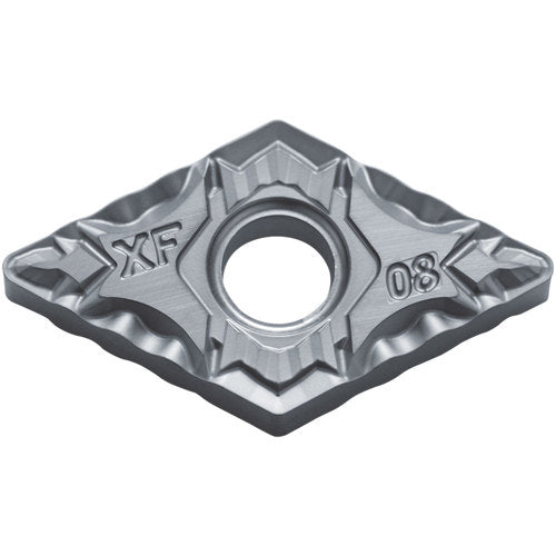 DNMG 432 XF PV710, 1/32″ Corner Radius, 3/16″ Thick, 1/2″ Inscribed Circle, TiCN (MEGACOAT NANO), Diamond, Turning Indexable Insert - Exact Tooling