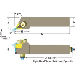 ADTJNR20-4D 1-1/4 x 1-1/4" RH Toolholder - Exact Tooling