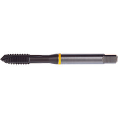 ‎#6-32 3 Flute H2 HSS-E PM DIN ANSI Machine Tap - Yellow Shark for Low Alloy Steels - Plug Style E-code # E8096-32 - Exact Tooling