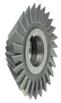 4 x 1/2 x 1-1/4 - HSS - 90 Degree - Double Angle Milling Cutter - 20T - TiAlN Coated - Exact Tooling