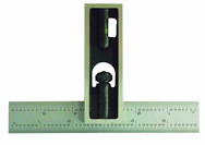 #DS6EM - 6" - Inch/Metric Graduation - Double Square - Exact Tooling