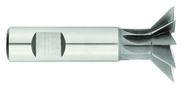 2-1/4 x 3/4 x 1 Shank - HSS - 45 Degree - Single Angle Shank Type Dovetail Cutter - 12T - Uncoated - Exact Tooling
