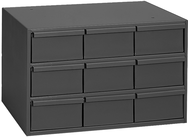 10-7/8 x 11-5/8 x 17-1/4'' (9 Compartments) - Steel Modular Parts Cabinet - Exact Tooling
