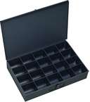 18 x 12 x 3'' - 20 Compartment Steel Boxes - Exact Tooling