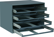 20 x 15-3/4 x 15'' - Steel Rack for Steel Compartment Boxes - Exact Tooling