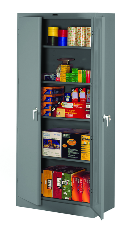 36"W x 24"D x 78"H Storage Cabinet w/4 Adj. Shelves, Levelers, a Lovered Back Panel - Knocked-Down - Exact Tooling