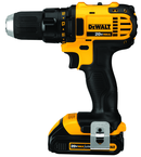 #DCD780C2 - 20V - 1/2" Chuck Size - 0 - 600 / 0 - 2000  RPM - Cordless Drill Driver Kit - Exact Tooling