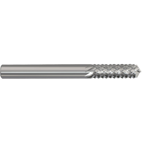 1/4 × 3/4 × 1/4 × 2 Solid Carbide Router - Drill Point Style - Exact Tooling