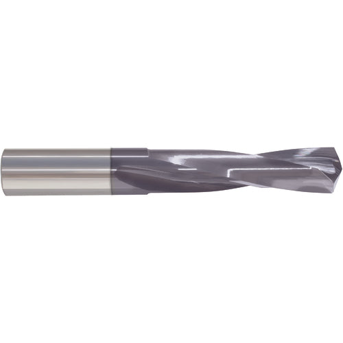 3.5 mm Dia. × 3.5 mm Shank × 24 mm Flute Length × 49 mm OAL, Screw Machine, 135°, AlTiN, 2 Flute, External Coolant, Round Solid Carbide Drill Series/List #5375T - Exact Tooling